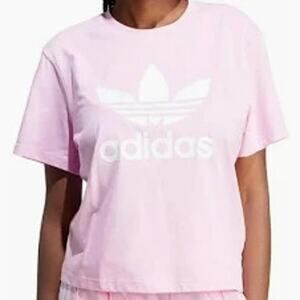 (NWT) Women's Adidas Boxy Tee - Pink - Size XS